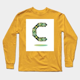 Futuristic letter c Long Sleeve T-Shirt